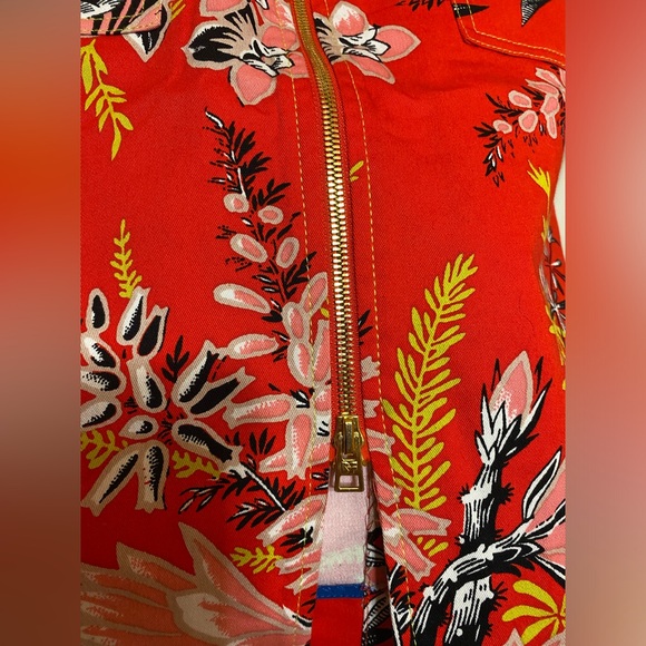 NEW Diane Von Furstenberg Floral Zip Front Sheath Dress - Size 0 - Picture 8 of 9